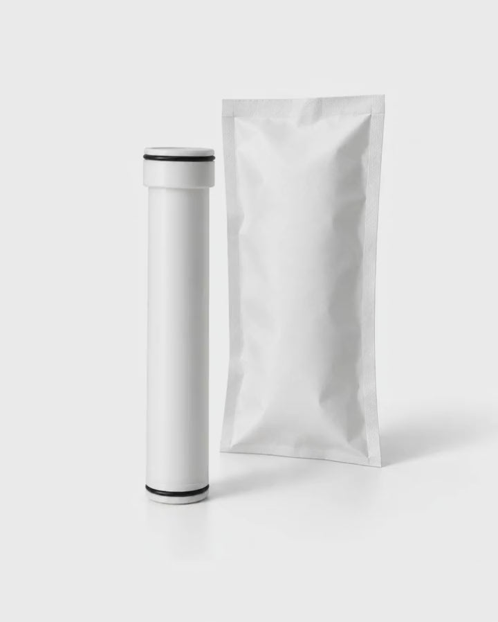 A refill cartridge and its sachet (AI-generated illustration)