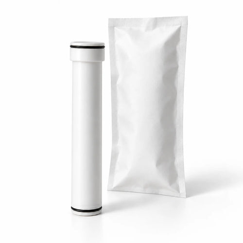 A refill cartridge and its sealed sachet (AI-generated illustration)